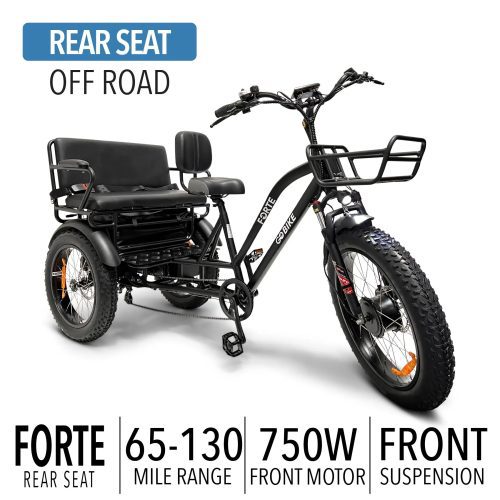 FORTEElectricTricycleWithRearSeat