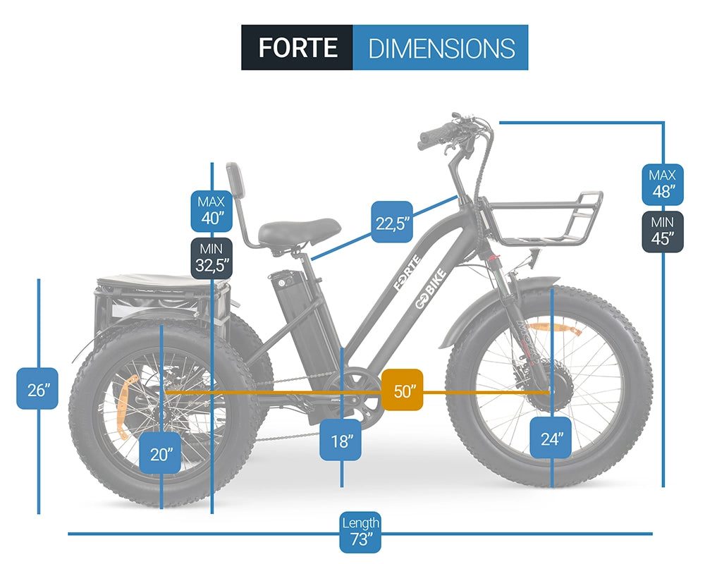 forte Electric Bike Dimensions