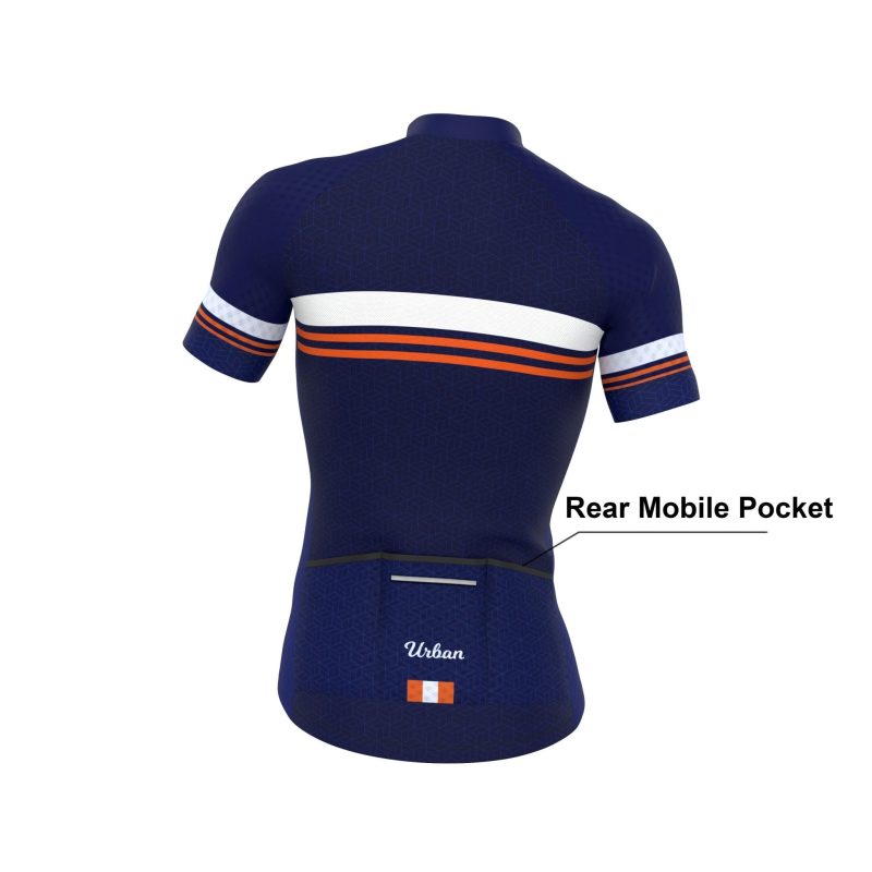 mens classic blue short sleeve jersey bib shorts 468387