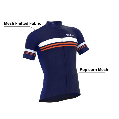 mens classic blue short sleeve jersey bib shorts 835947