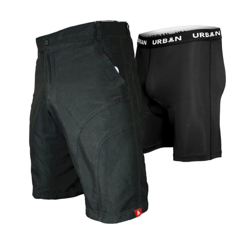 THE PUB CRAWLER - Men's Black Casual Bike Shorts - Urban Cycling Apparel