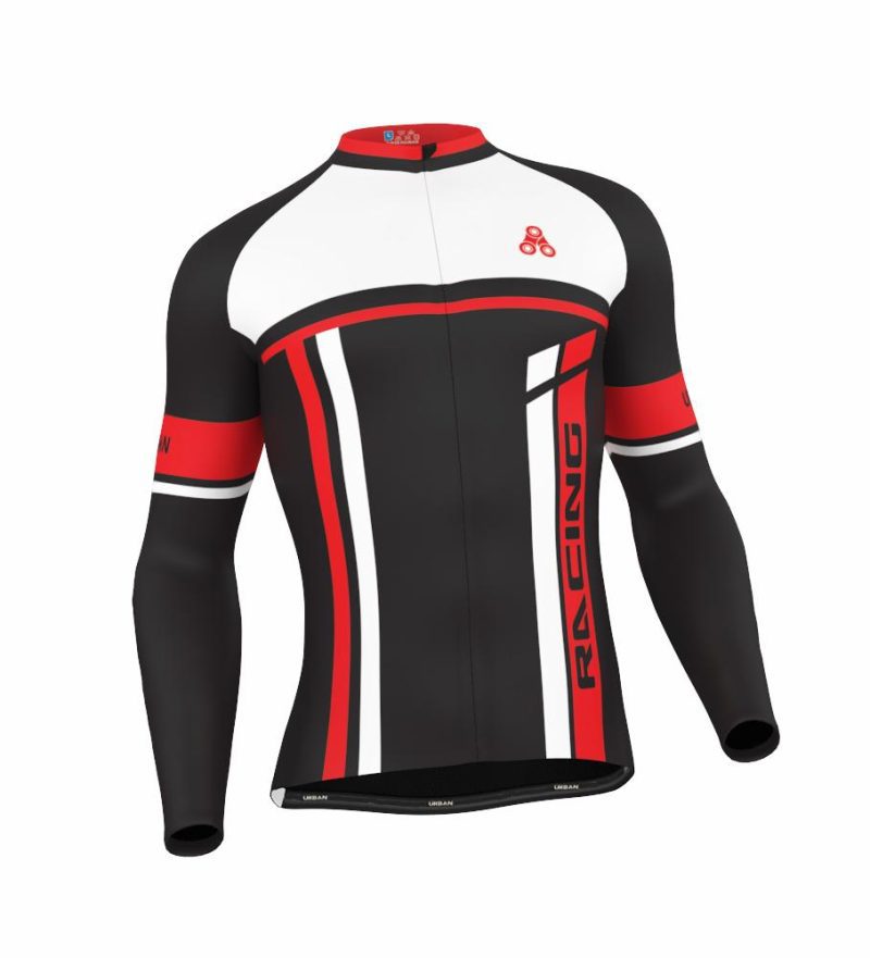 Urban Cycling RED THERMAL WINTER fleece Jersey & Bib Tights - Urban Cycling Apparel