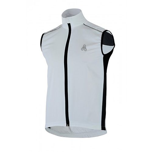 URBAN CYCLING WINDBREAKER VEST / GILET - White & Black - Urban Cycling Apparel