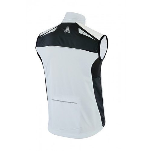 urban cycling windbreaker vest gilet white black 808049