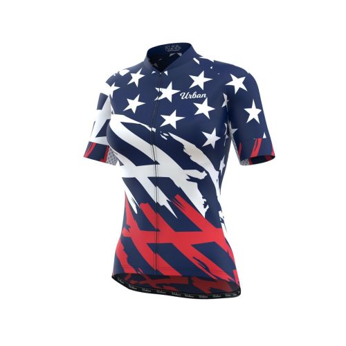 Women's All American Short Sleeve Jerseys / Bib Shorts - Urban Cycling Apparel