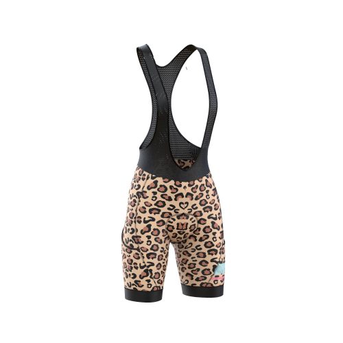 womens urban leopard print jersey bib shorts 270026