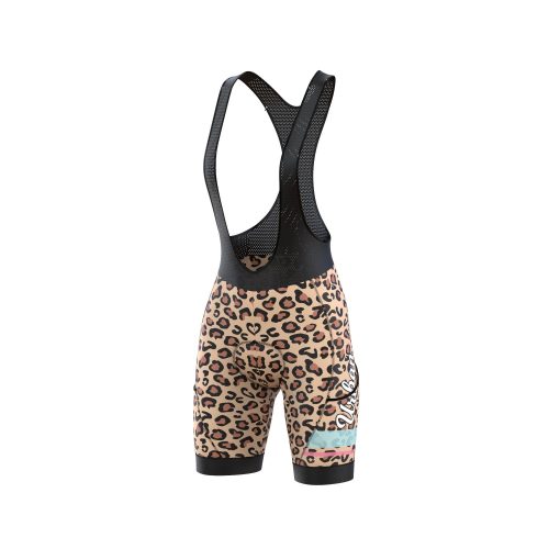 Women's Urban Leopard Print Jersey & Bib Shorts - Urban Cycling Apparel