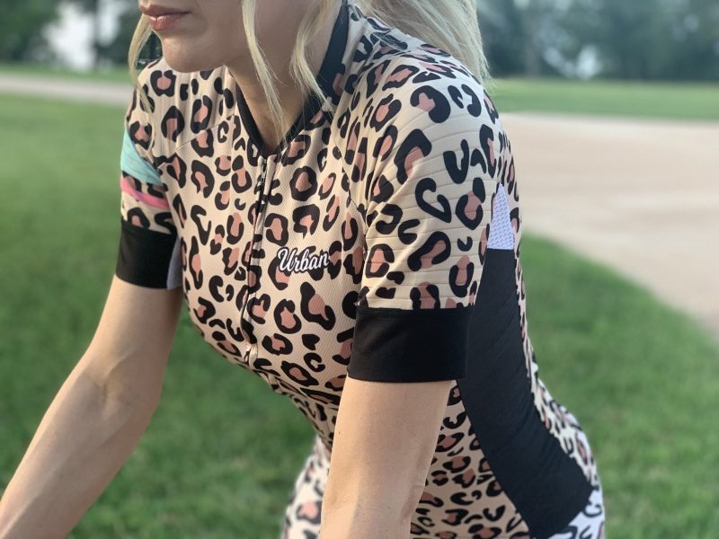 womens urban leopard print jersey bib shorts 624035